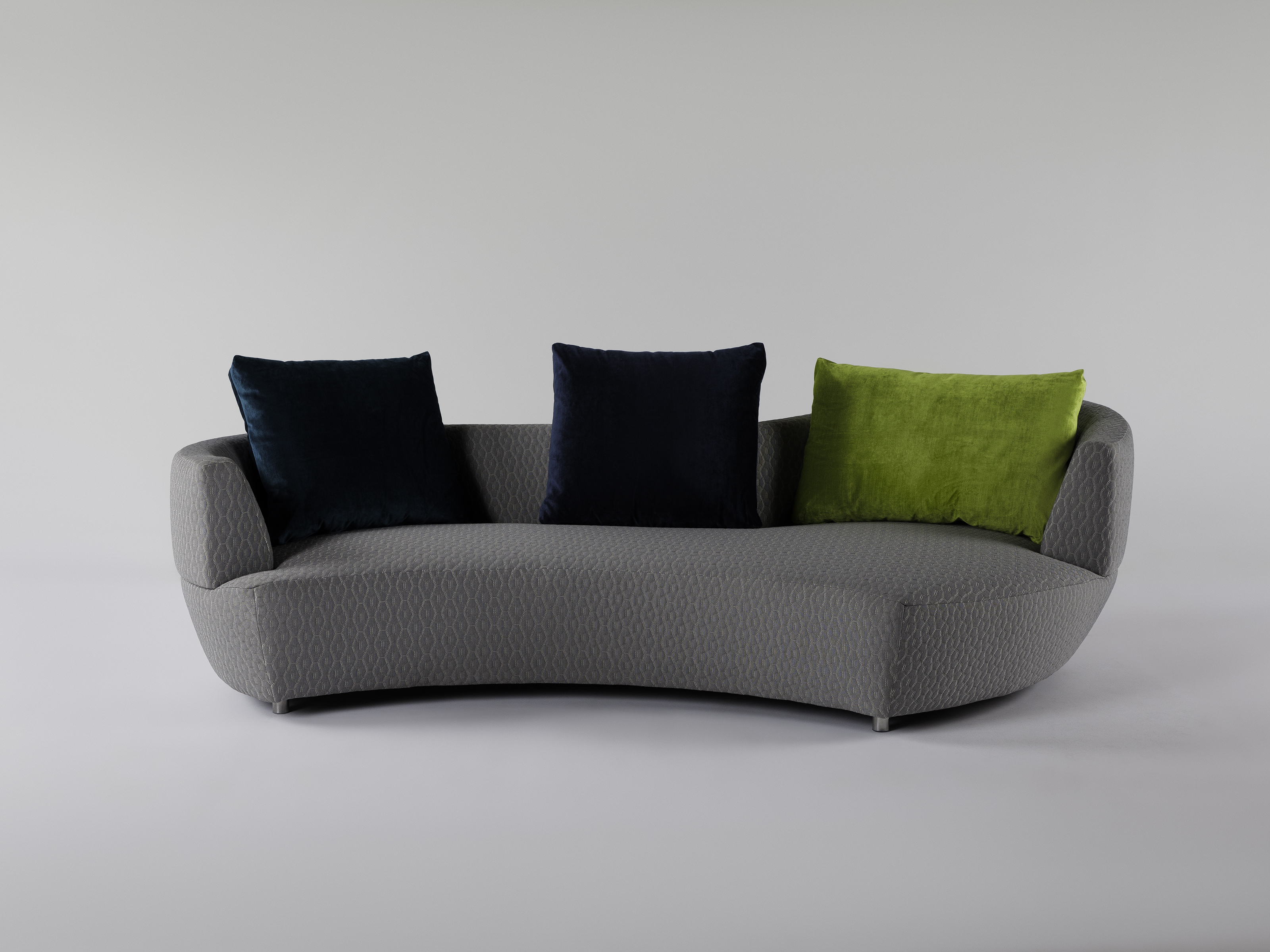 Canapé 3 Places Roche Bobois En Cuir Rouge - État Neuf